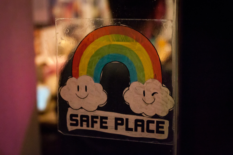 Photograph titled: a safe place