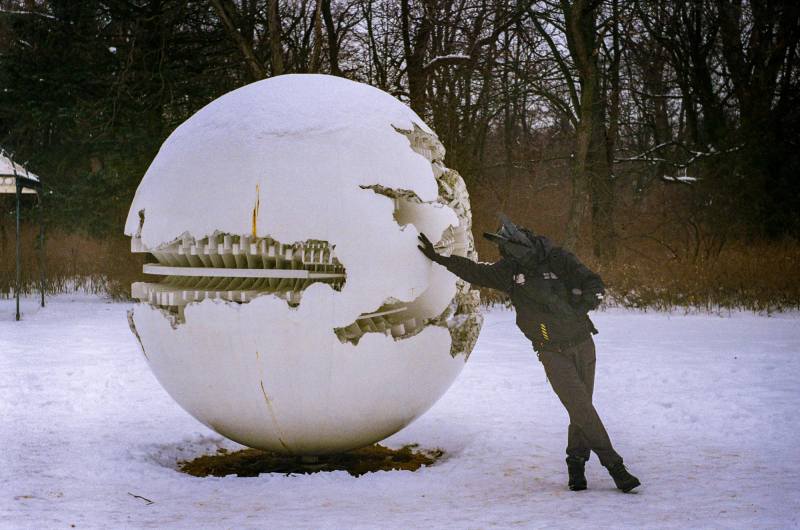 Photograph titled: analog the orb