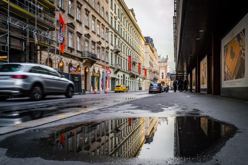 Photograph titled: budapest street