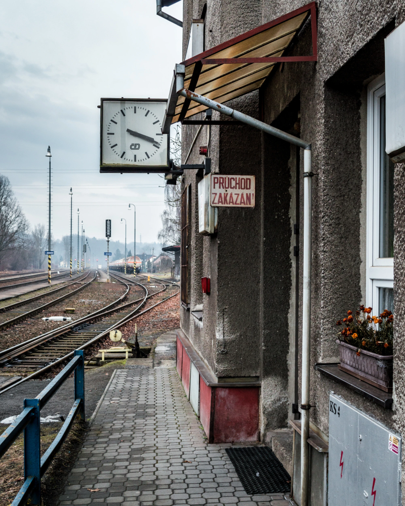 Photograph titled: czech access forbidden