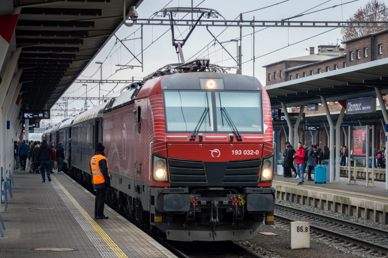 Photograph titled: olomouc railway work