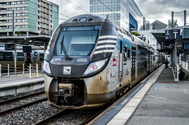 Photograph titled: rennes breizhgo train